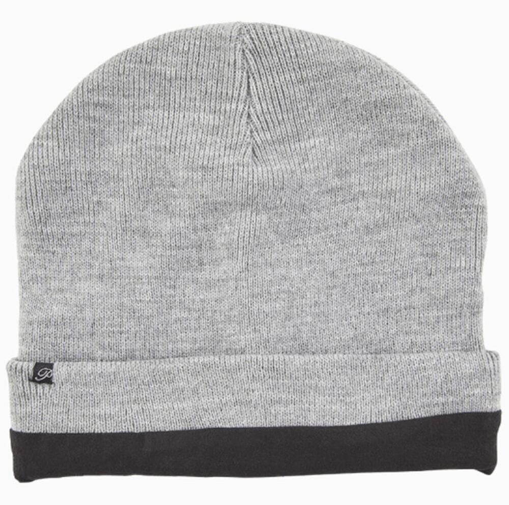 Plush Apparel Fleece-Lined Barca Hat beanie Heather Grey black lining New